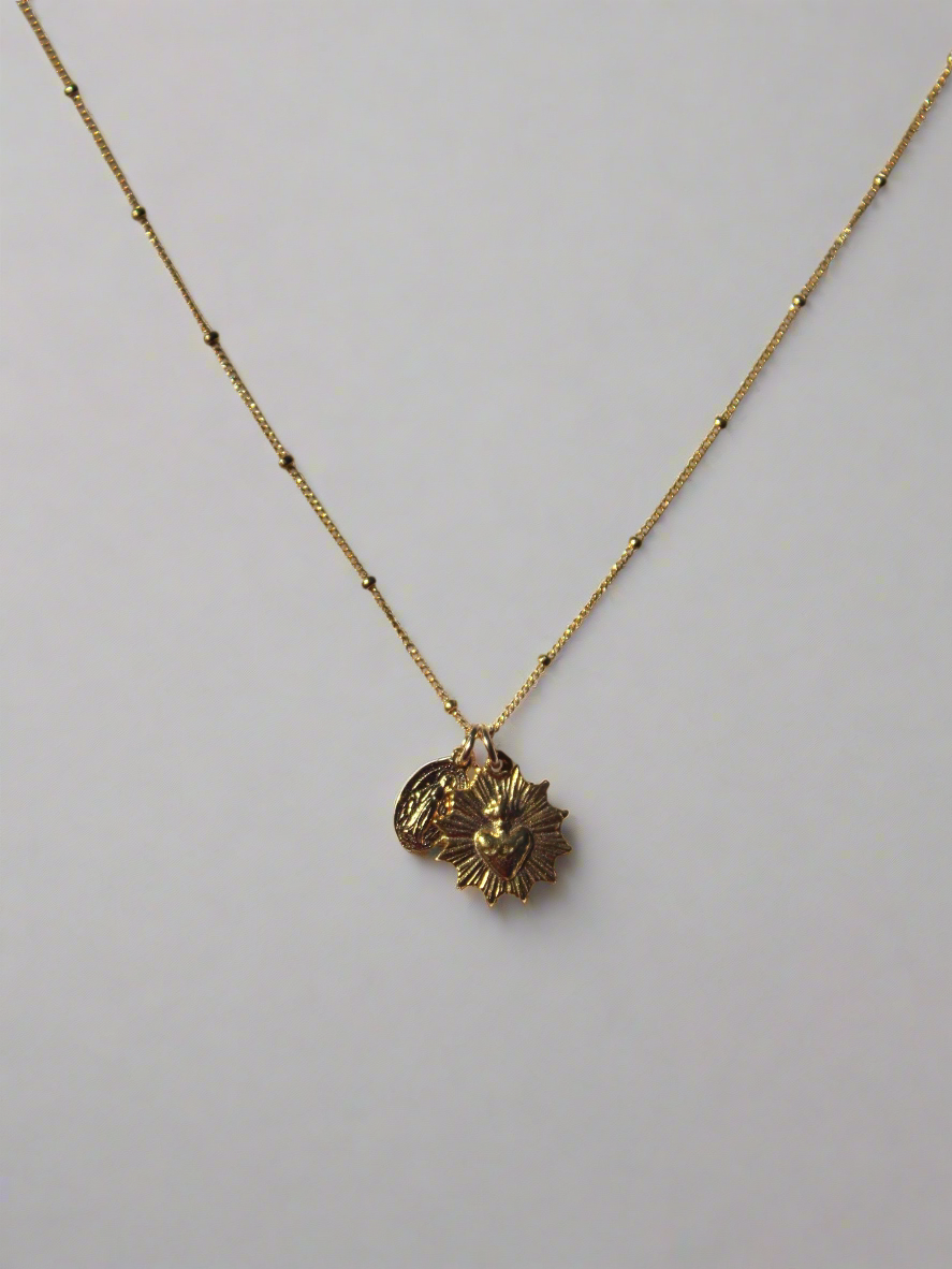 The Little Sacred Heart® and Miraculous Medal Necklace