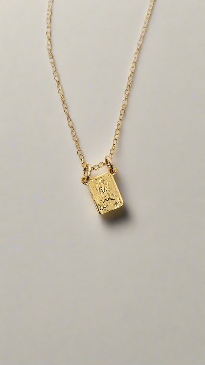 Gold Vermeil Scapular Necklace