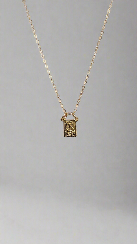 Gold Vermeil Scapular Necklace