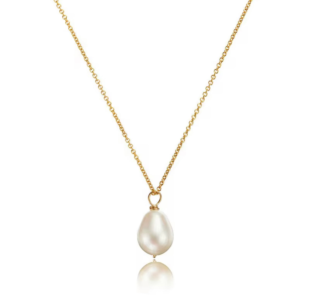 Small Baroque Pearl Adjustable Necklace