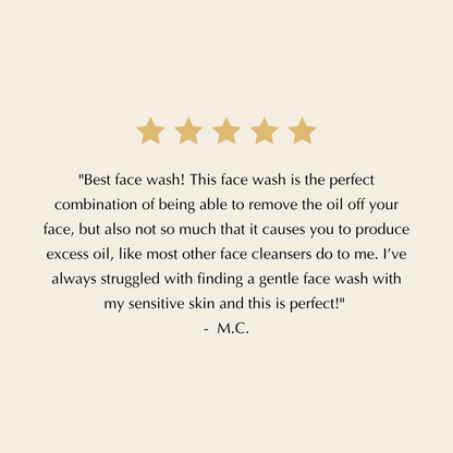 Gentle, Oil-Free Foaming Apple Cleanser for Sensitive & Acne-Prone Skin | Vegan, allergen-friendly, sulfate & paraben free | Purifying, hydrating face wash for all skin types