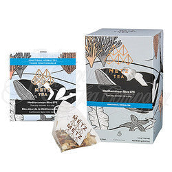 Mediterranean Blue Herbal Tea (25 Loose-Leaf Pyramid Teabags Carton)