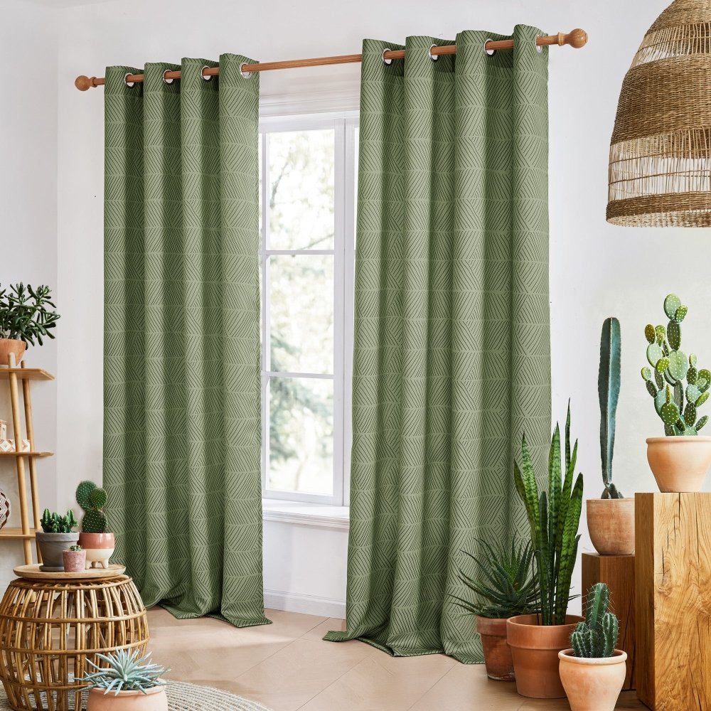 Bohome Rattan Blackout Curtains