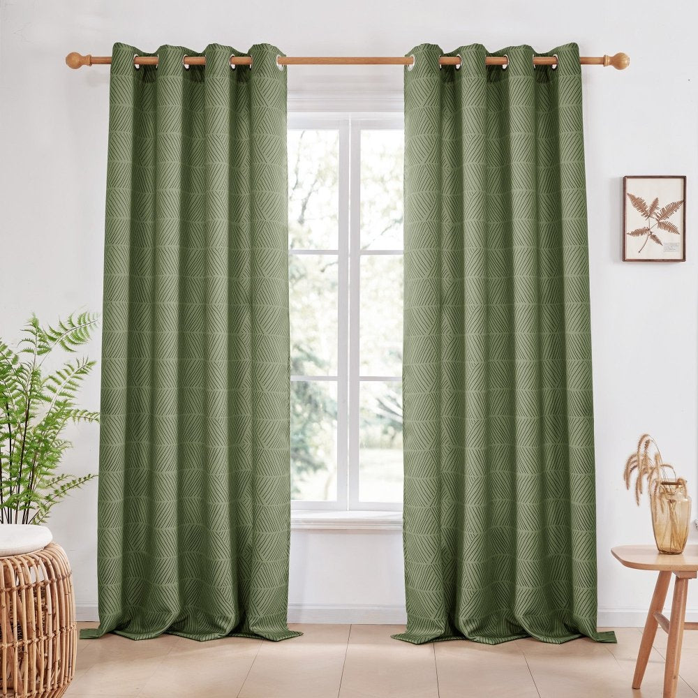 Bohome Rattan Blackout Curtains