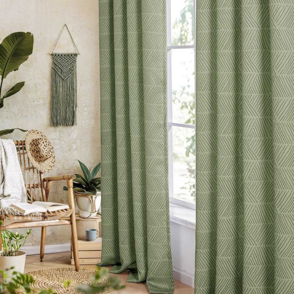 Bohome Rattan Blackout Curtains