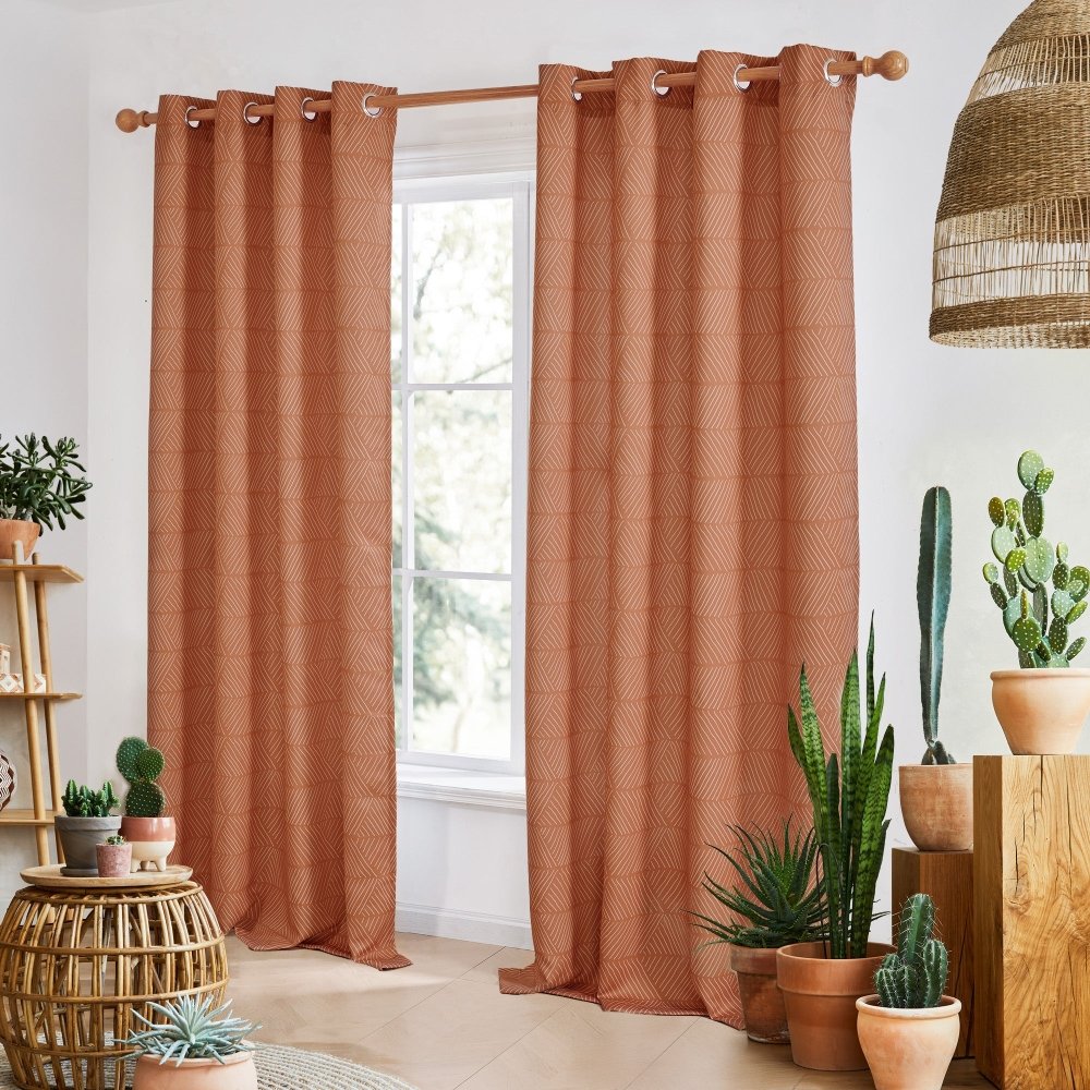 Bohome Rattan Blackout Curtains