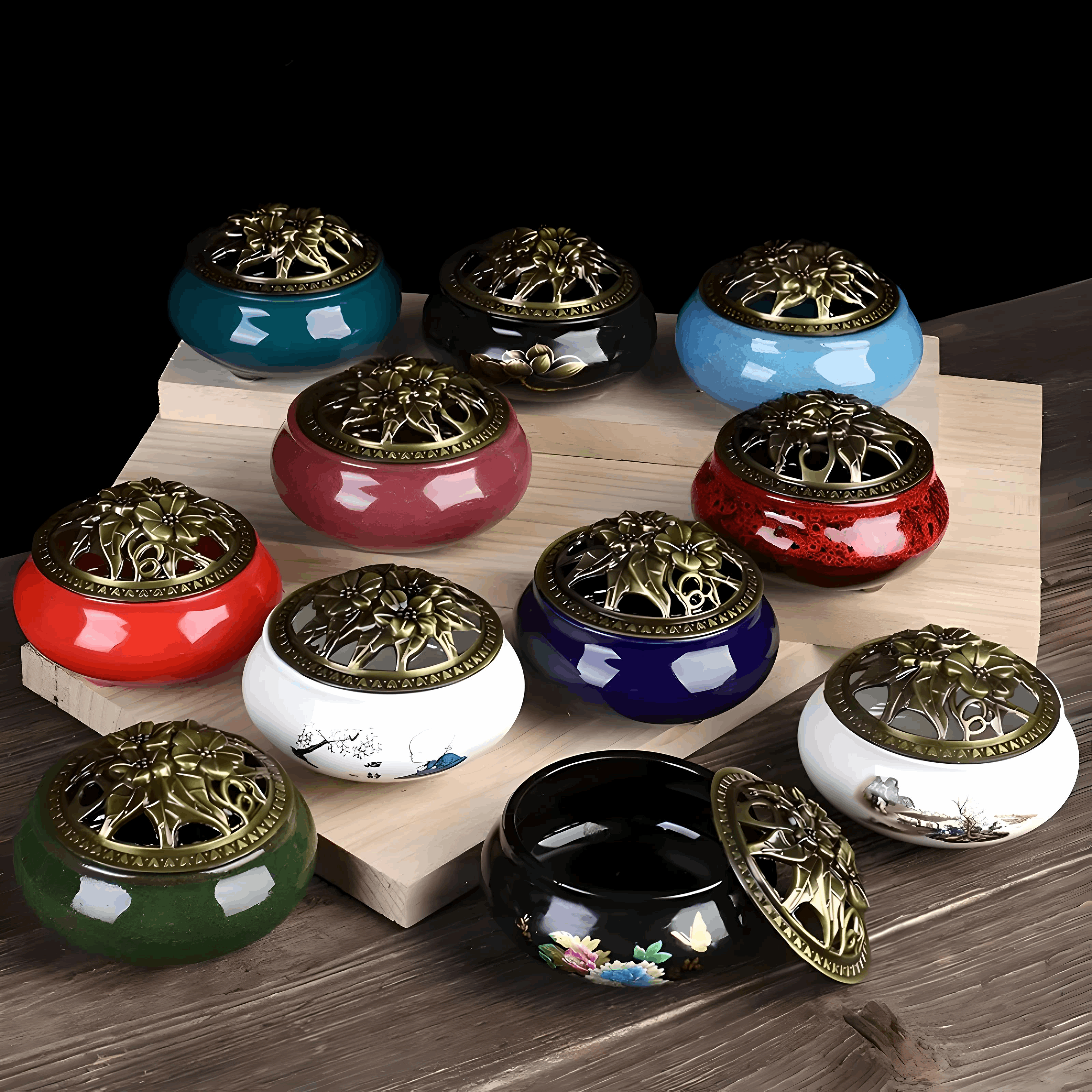 Ceramic Incense Burner | Elegant Home Décor & Aromatherapy Accessory