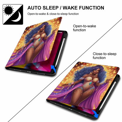 African American Women IPad Case with Apple Pencil Holder for iPad 2020 iPad Pro 2020/2021 and iPad 2020 Air4