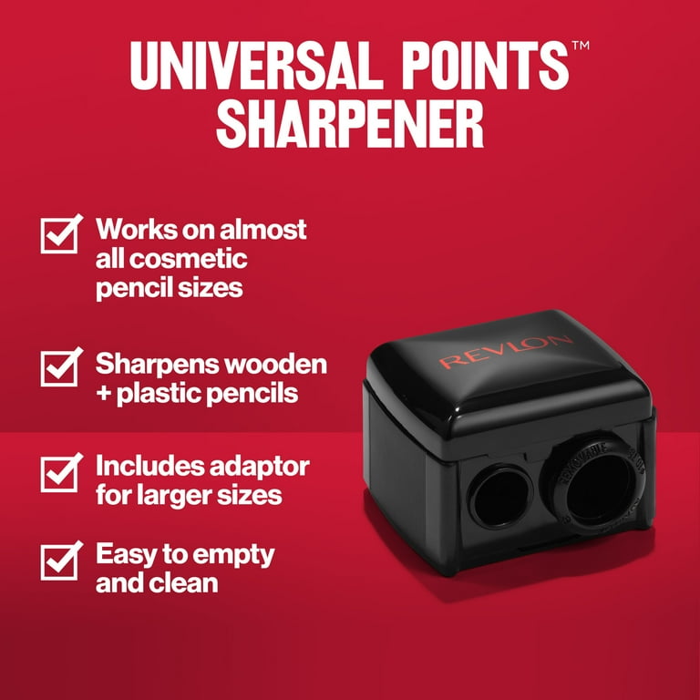 REVLON Universal Points Dual Hole Cosmetic Pencil Sharpener