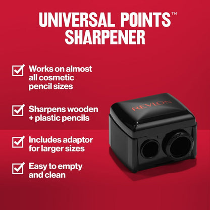 REVLON Universal Points Dual Hole Cosmetic Pencil Sharpener