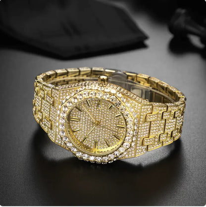Men's  Starry Diamond Quartz Watch