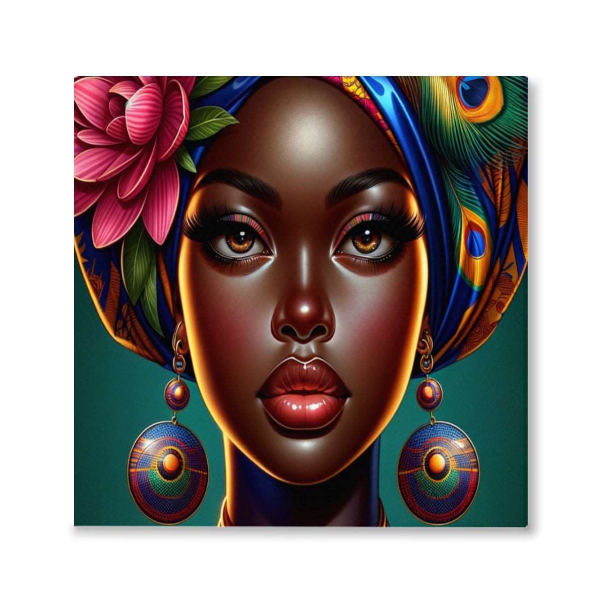 African Queen Series #10, African American Art Work, Africa, Wall Art, Home Decor