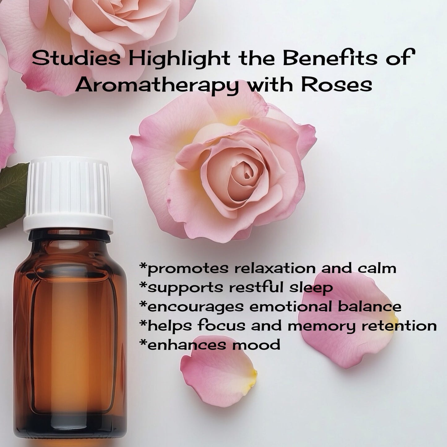 Stress Relief Bracelet – Mood & Balance Support, Rose Aromatherapy