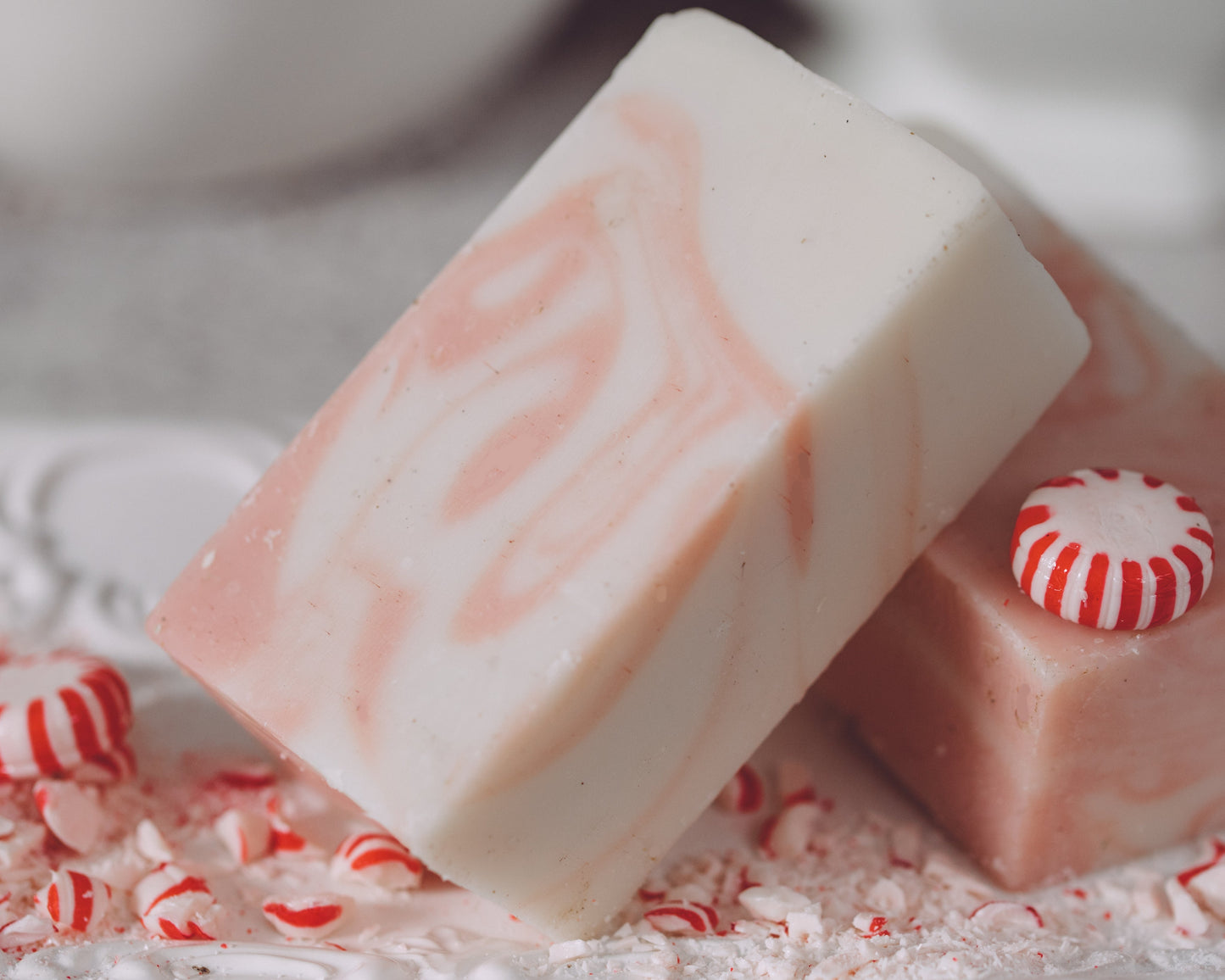 Candy Cane Organic Handmade Soap – Cool, Sweet & Cheerfully Refreshing | Sweet Harvest Farms