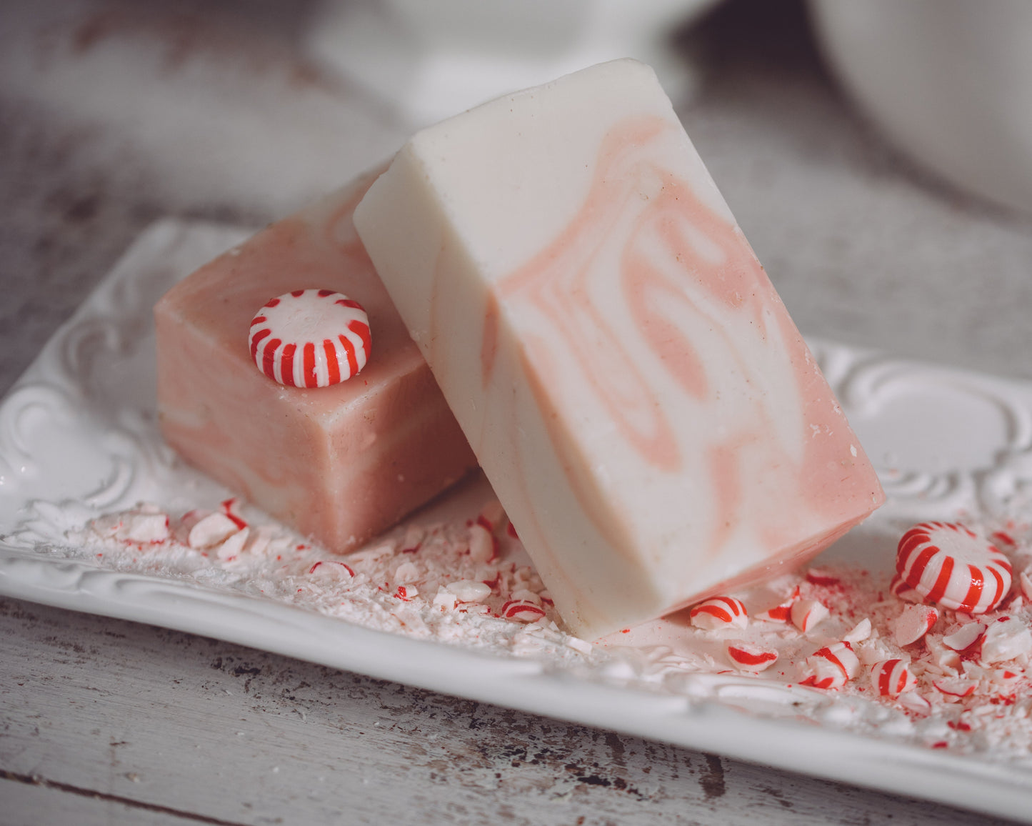Candy Cane Organic Handmade Soap – Cool, Sweet & Cheerfully Refreshing | Sweet Harvest Farms