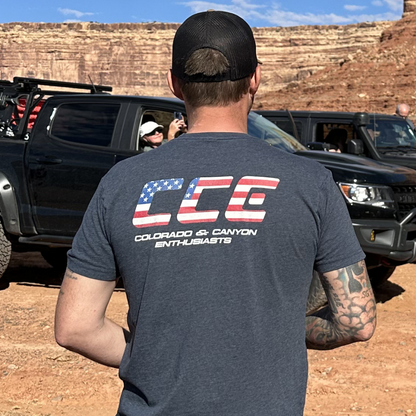 CCE T-Shirt Flag "Colorado & Canyon Enthusiasts"