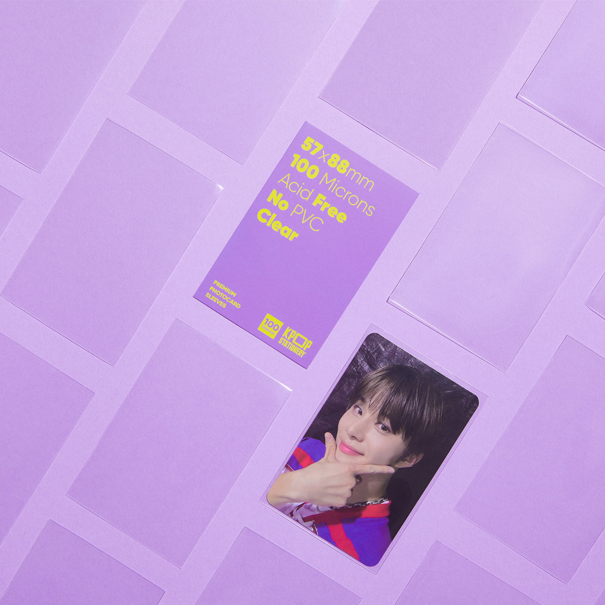 [The Standard] Premium Clear Photocard Sleeves, 57 x 88mm