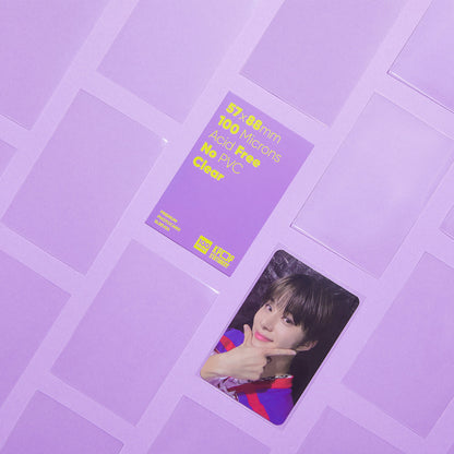 [The Standard] Premium Clear Photocard Sleeves, 57 x 88mm