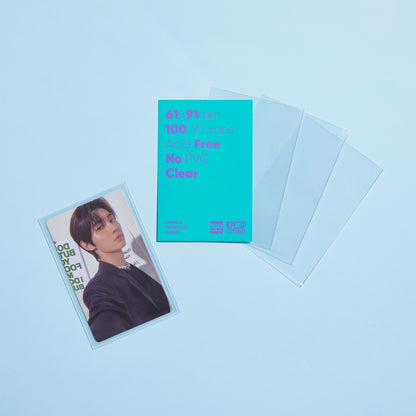 [Double Sleeve] Premium Clear Photocard Sleeves, 61 x 91mm