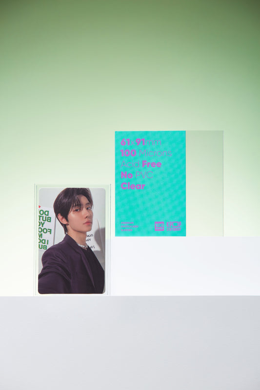 [Double Sleeve] Premium Clear Photocard Sleeves, 61 x 91mm