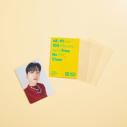 Clear Premium Photocard Sleeves, 65 x 91mm