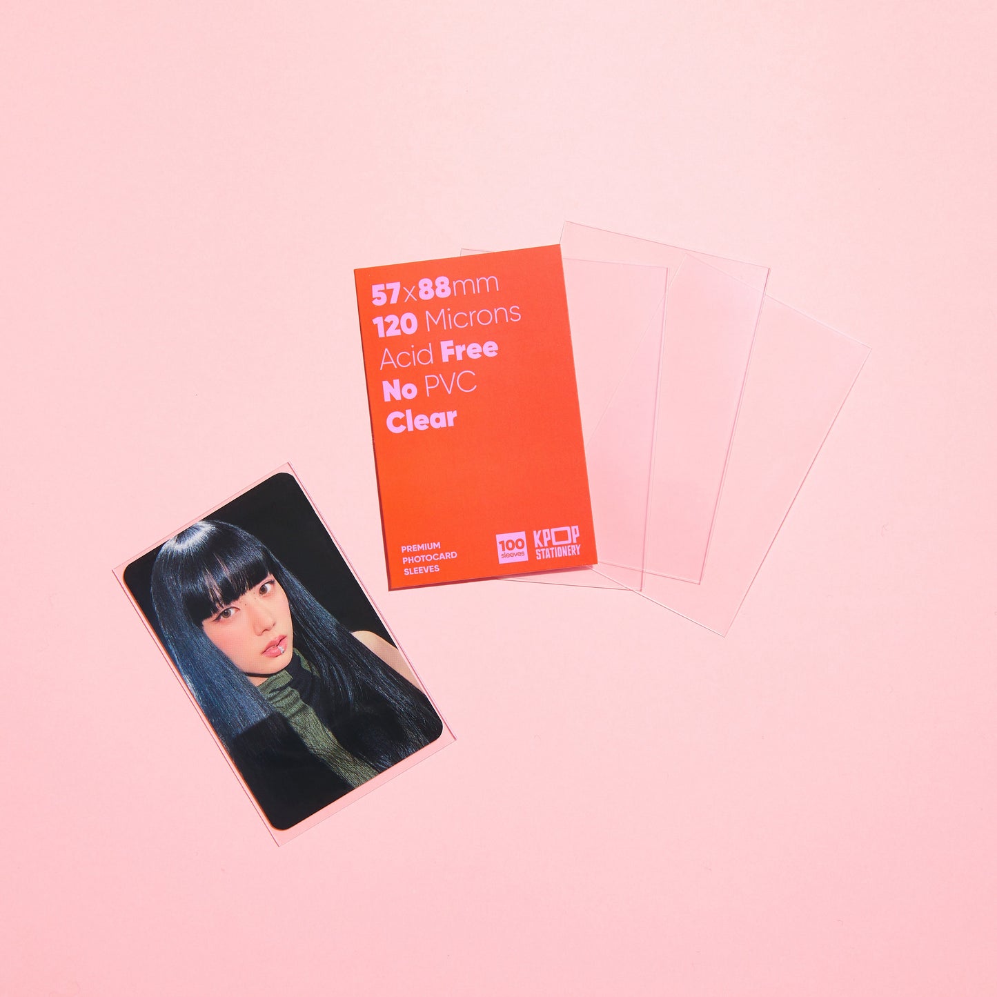 [Thick] Premium Clear Photocard Sleeves, 57 x 88mm