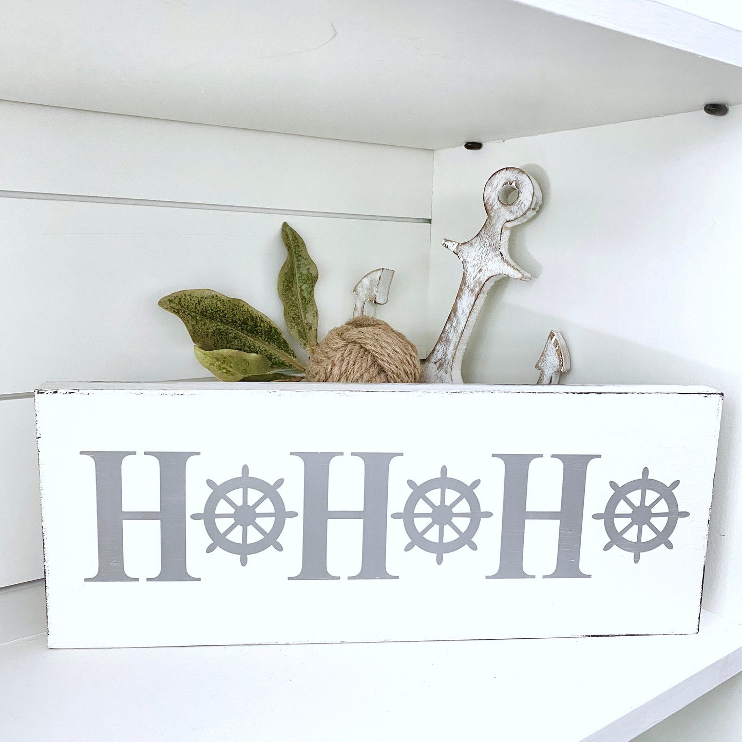 Ho Ho Ho Ship Wheel Sign