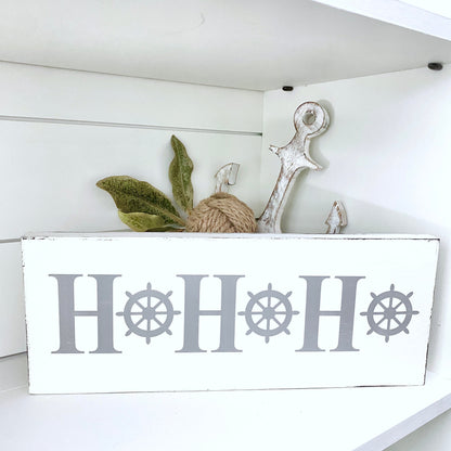 Ho Ho Ho Ship Wheel Sign