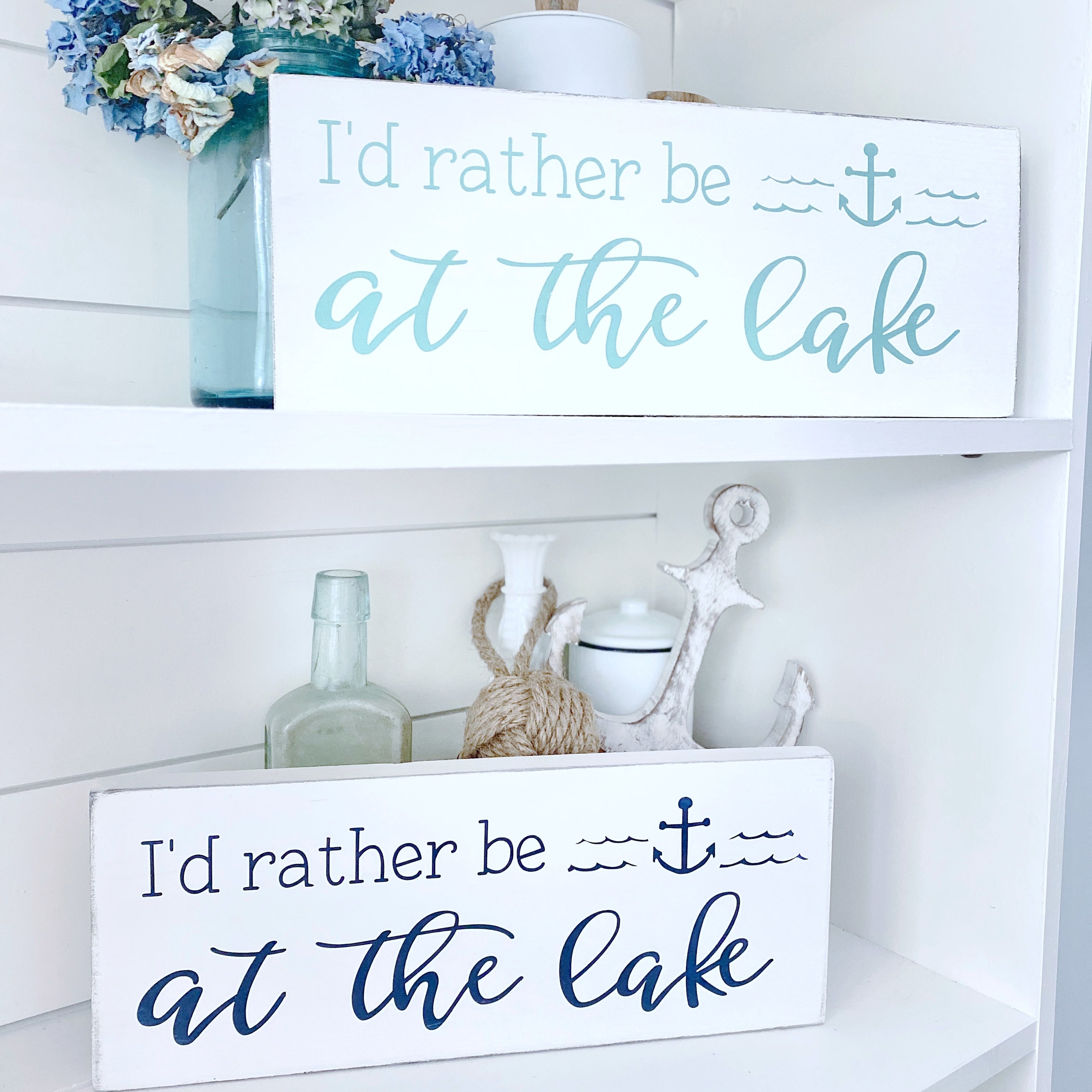 I'd Rather Be at the Lake Sign