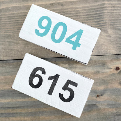 Mini Area Code Sign