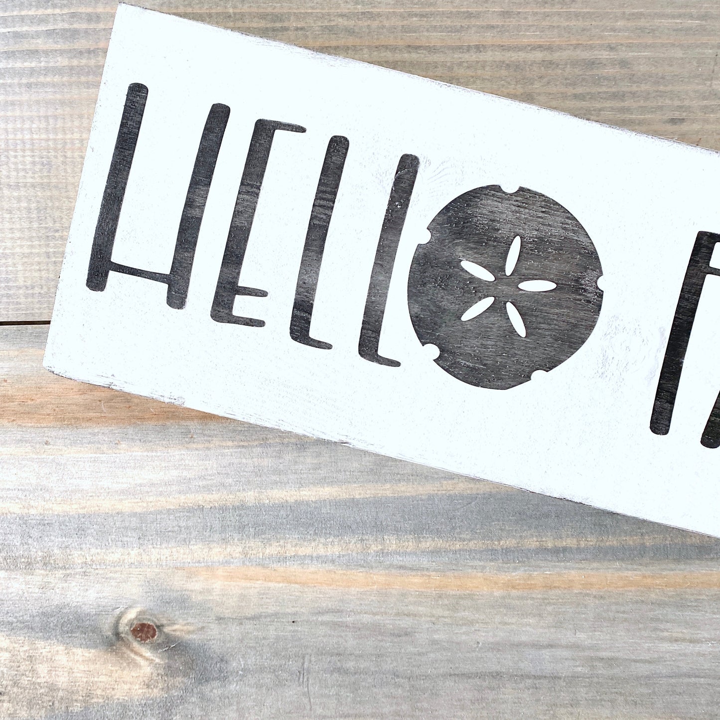 Hello Fall Sand Dollar Sign