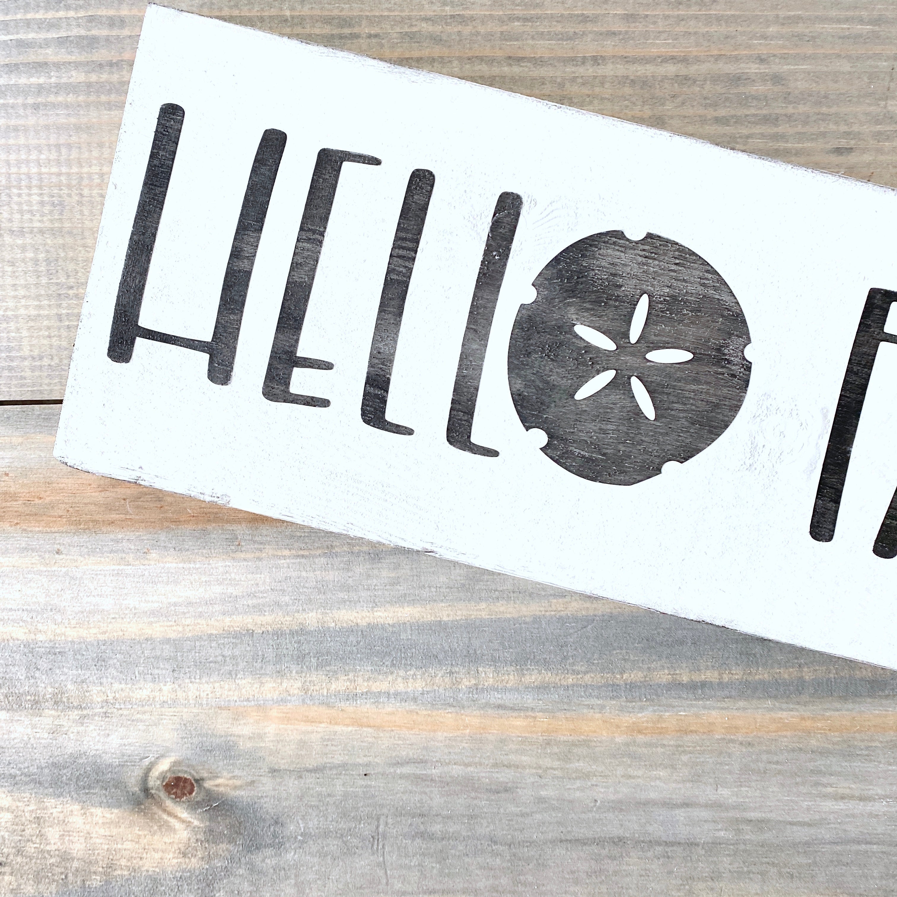 Hello Fall Sand Dollar Sign