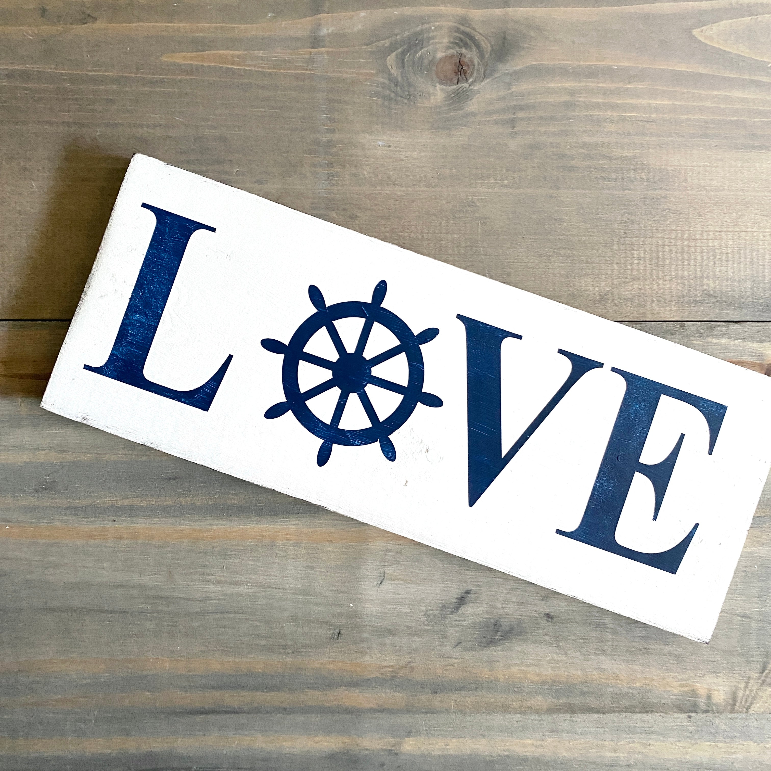 Ship Wheel Love Sign