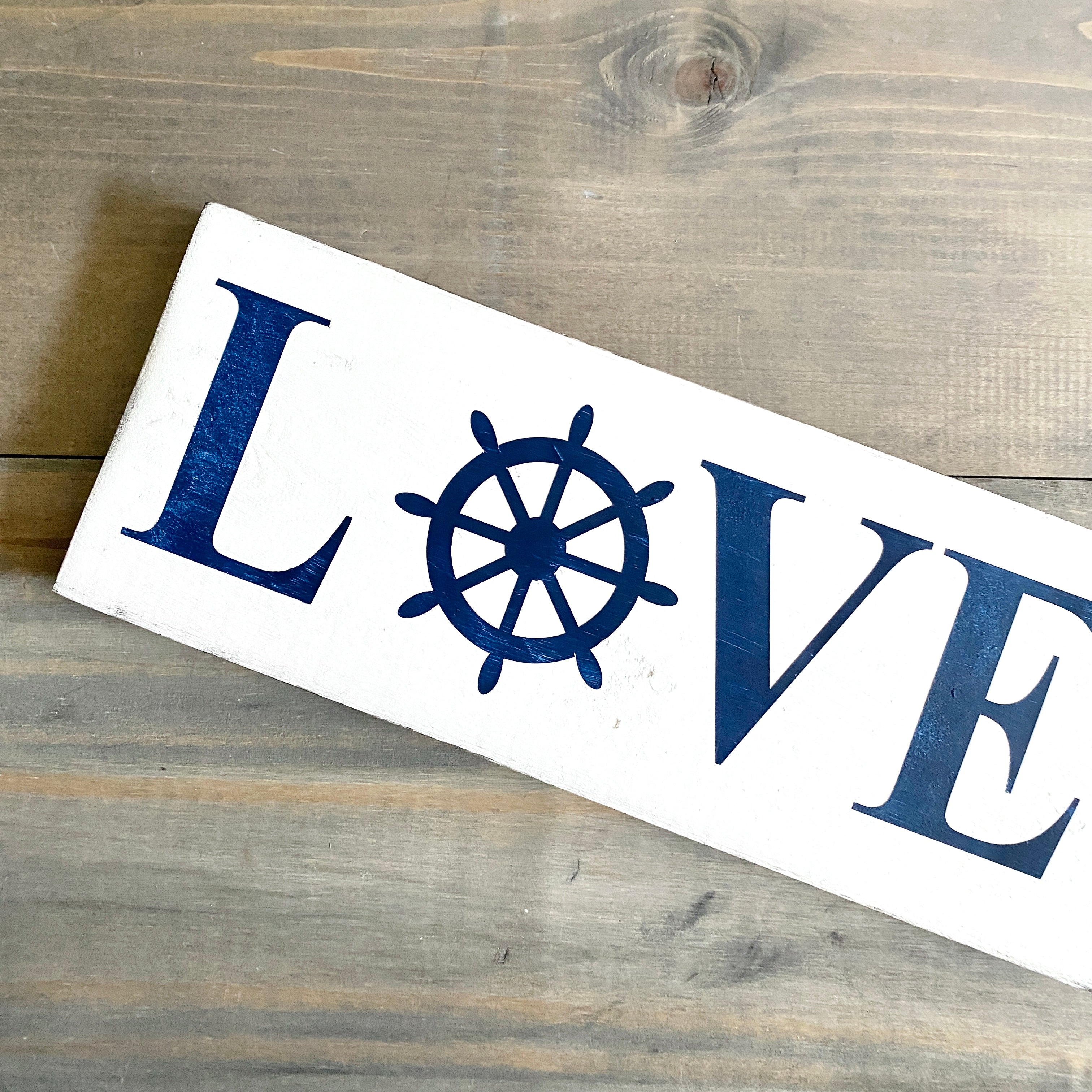 Ship Wheel Love Sign