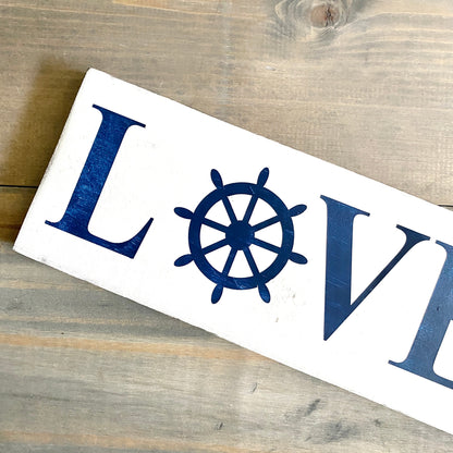 Ship Wheel Love Sign
