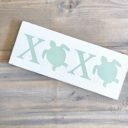 Sea Turtle XOXO Sign