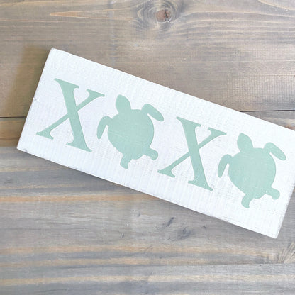 Sea Turtle XOXO Sign