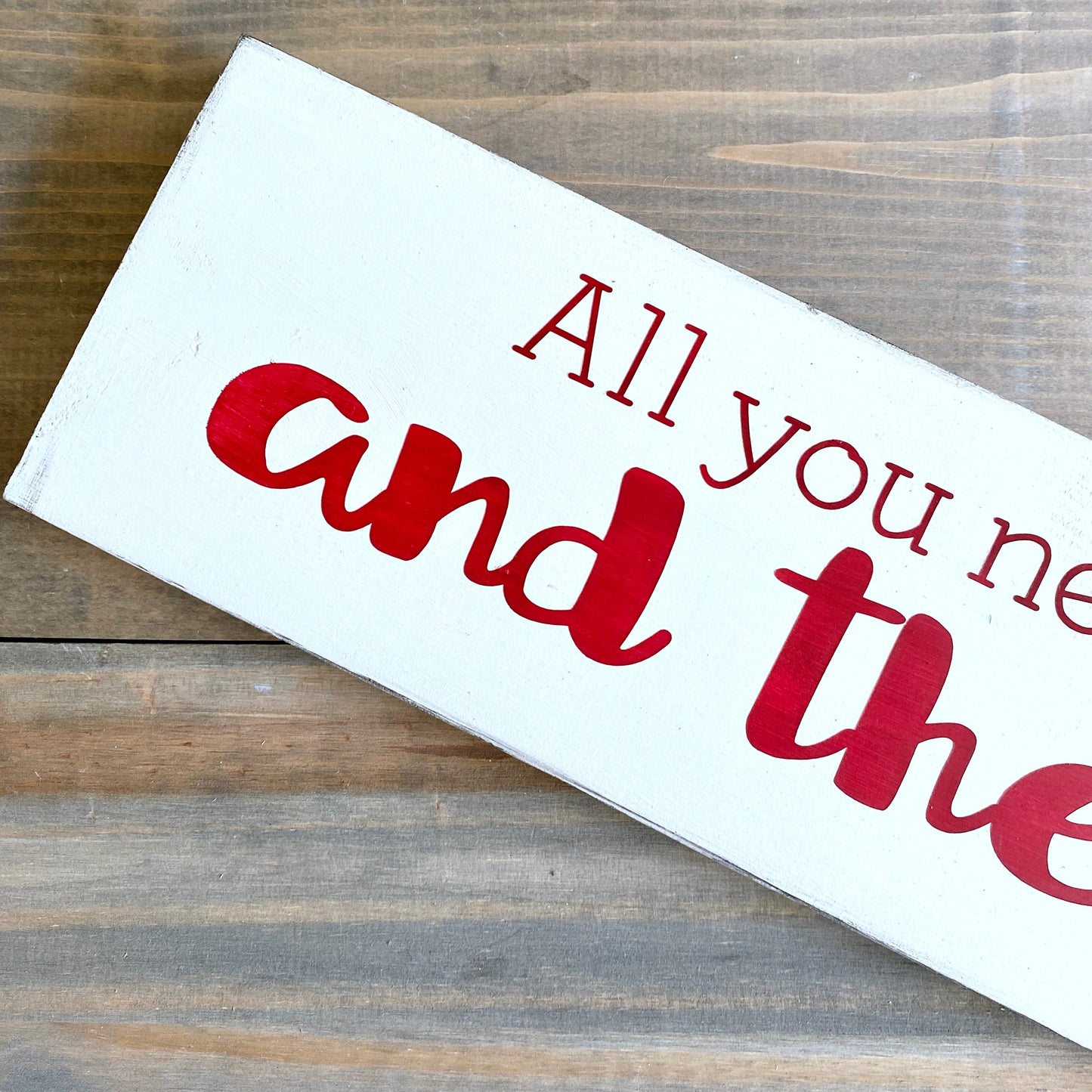 All you need is love and the lake Sign