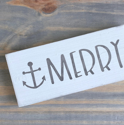 Merry Anchor Sign