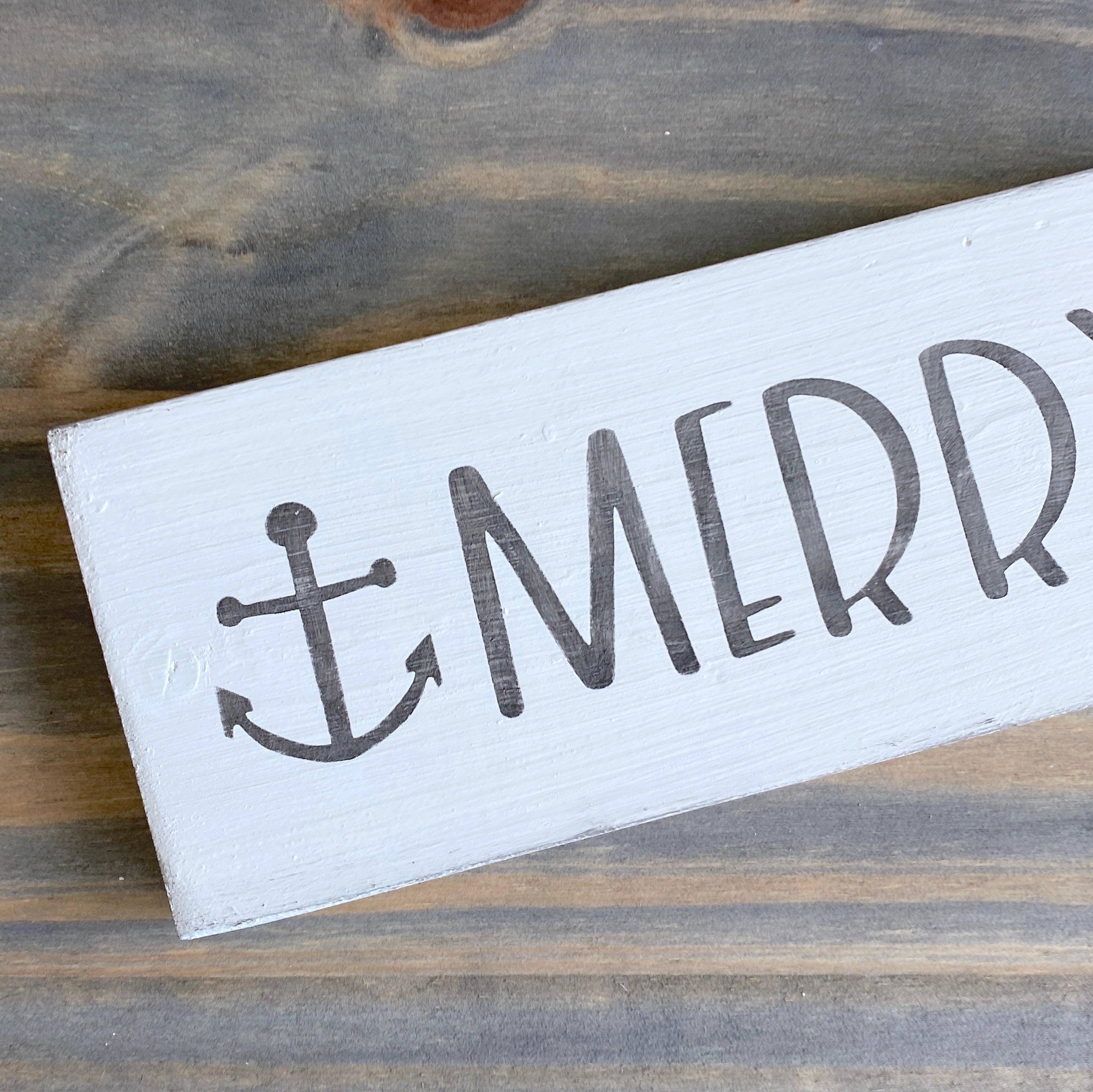 Merry Anchor Sign
