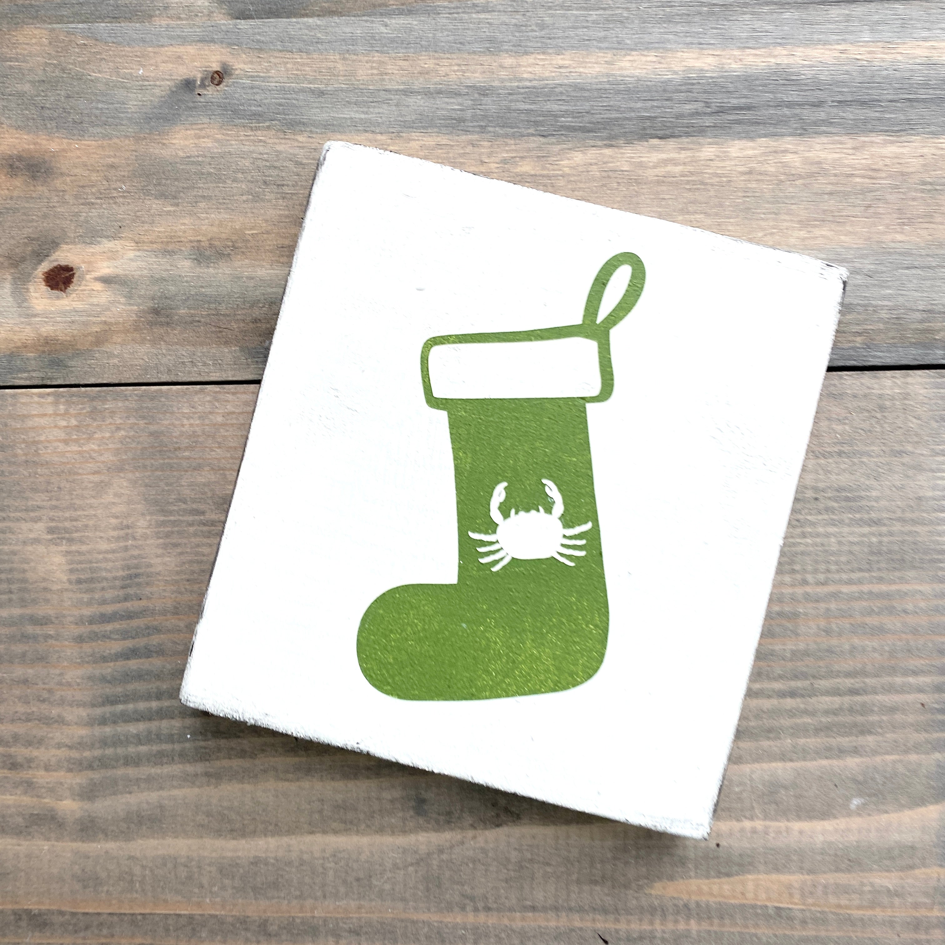 Crab Stocking Sign