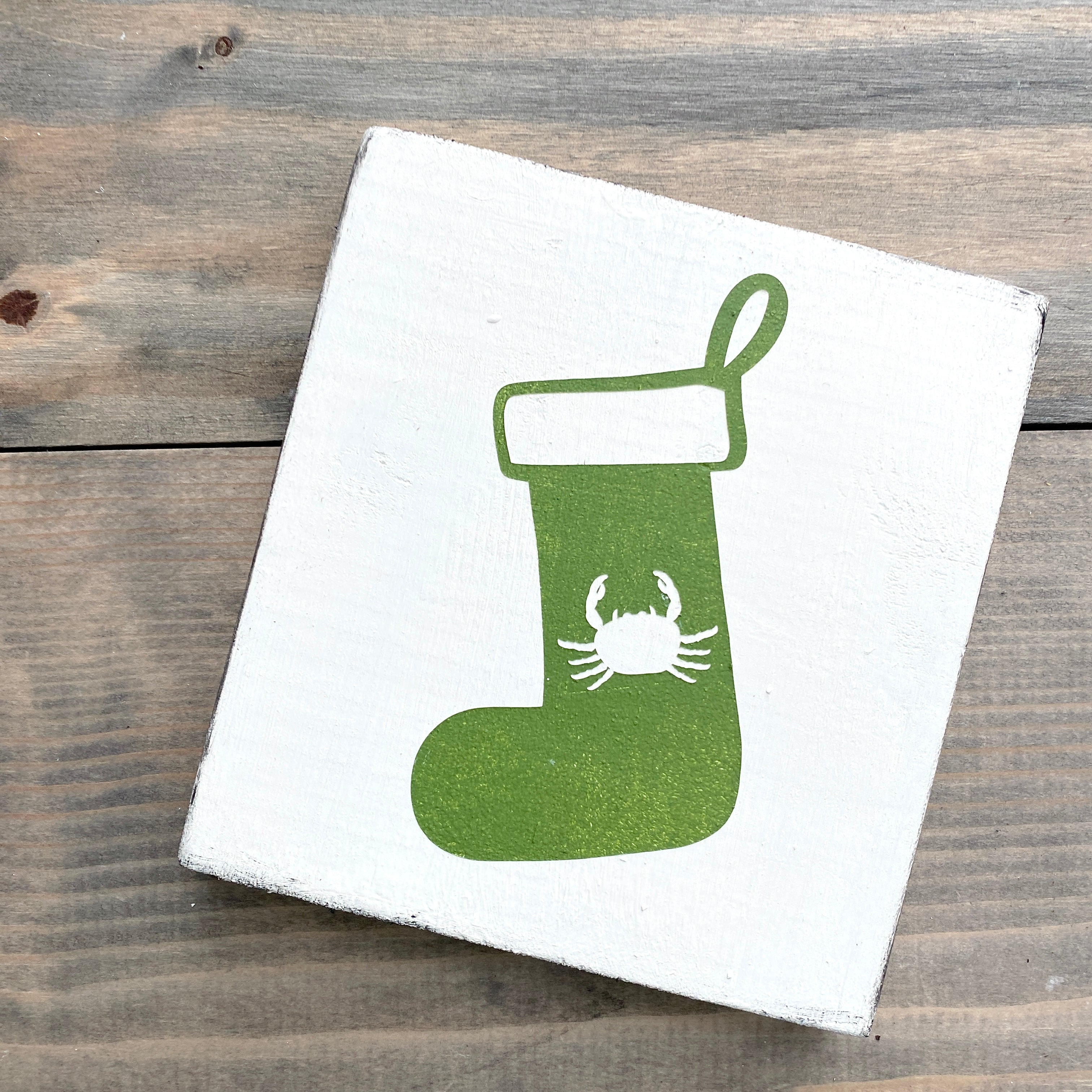 Crab Stocking Sign