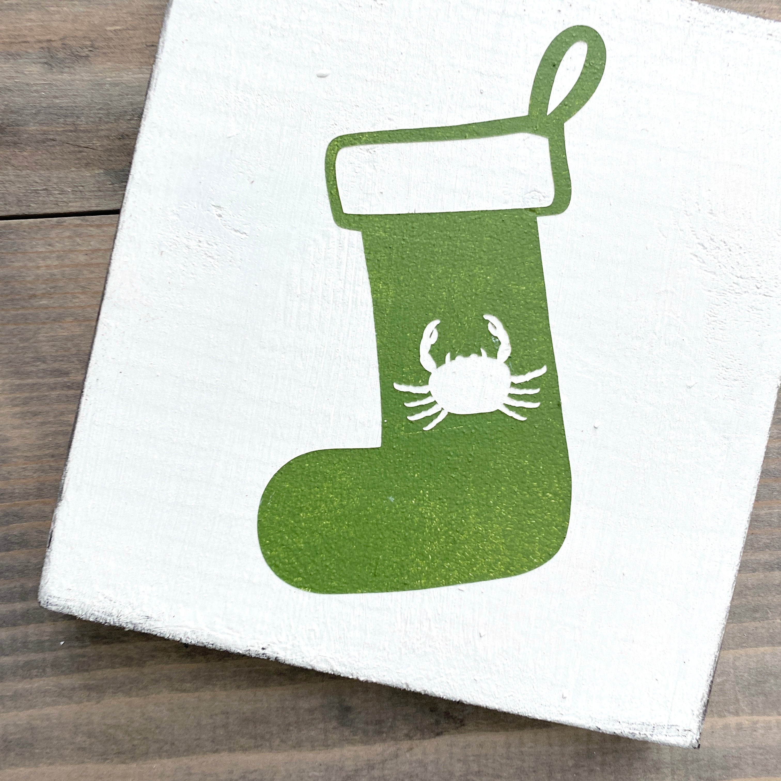 Crab Stocking Sign