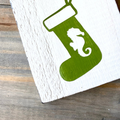 Seahorse Stocking Sign