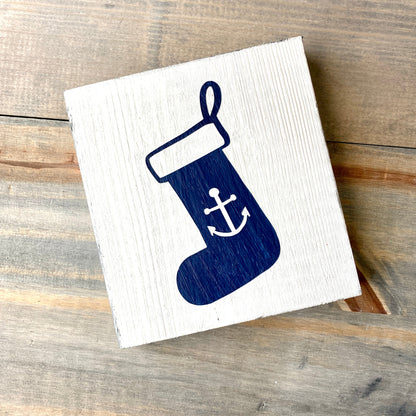 Anchor Stocking Sign