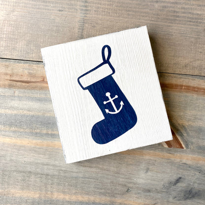 Anchor Stocking Sign
