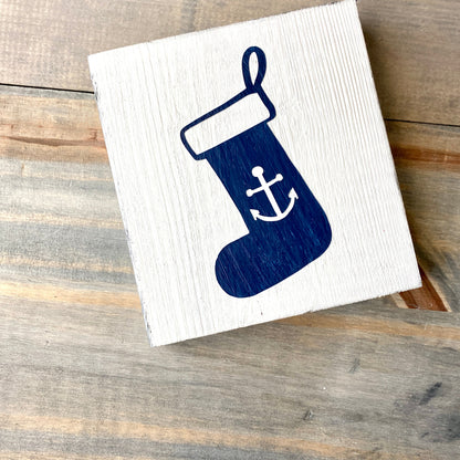 Anchor Stocking Sign