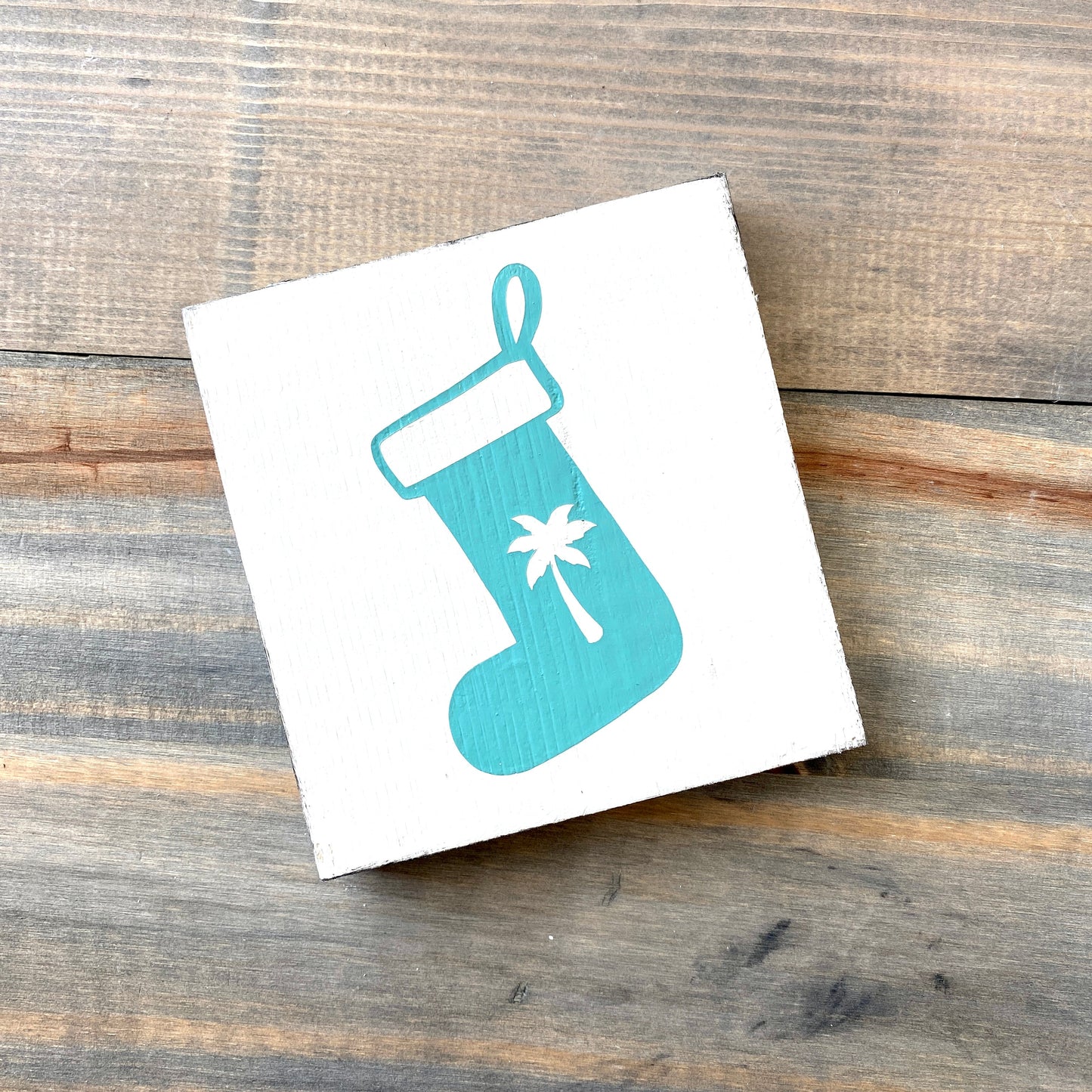 Palm Tree Stocking Sign