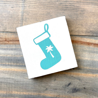 Palm Tree Stocking Sign