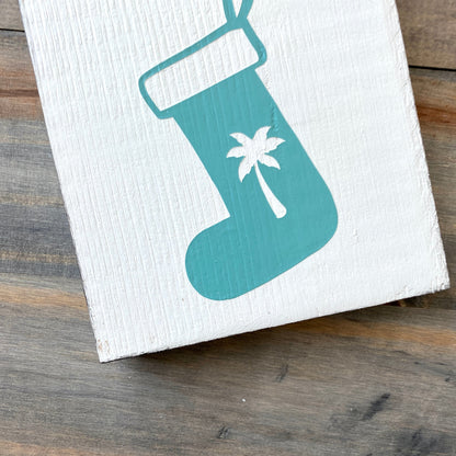 Palm Tree Stocking Sign